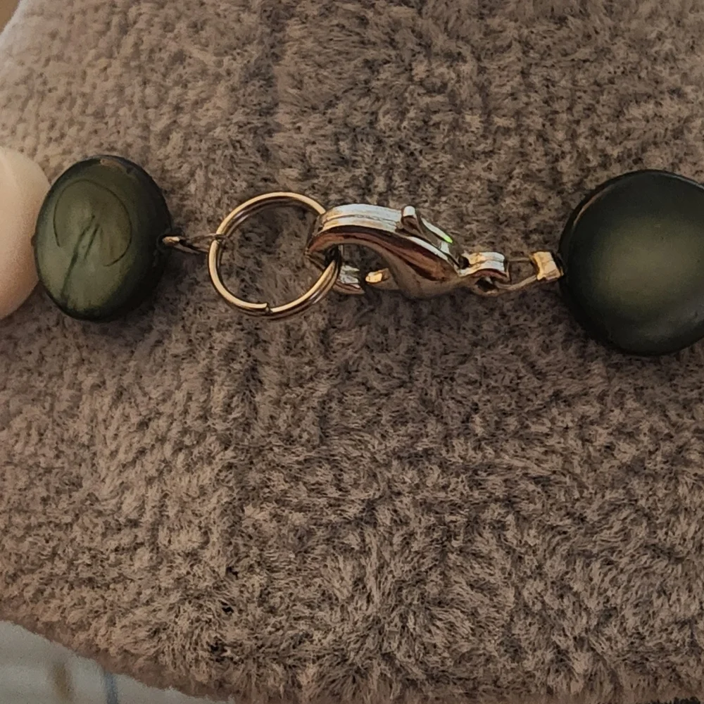 Elegant Green‎ and Cream Tourmaline Necklace